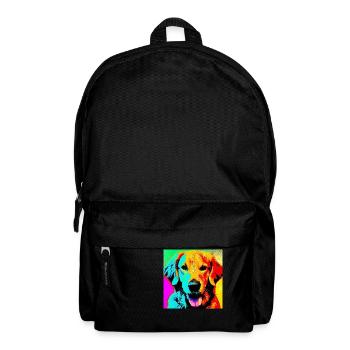 Golden retriever - Sac à dos - noir - Devant
