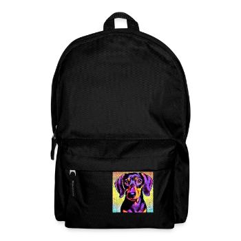 Teckel Pop Art - Sac à dos - noir - Devant