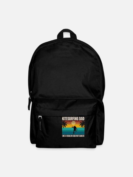 Kitesurfing dad like a regular dad but cooler - Rucksack - Schwarz