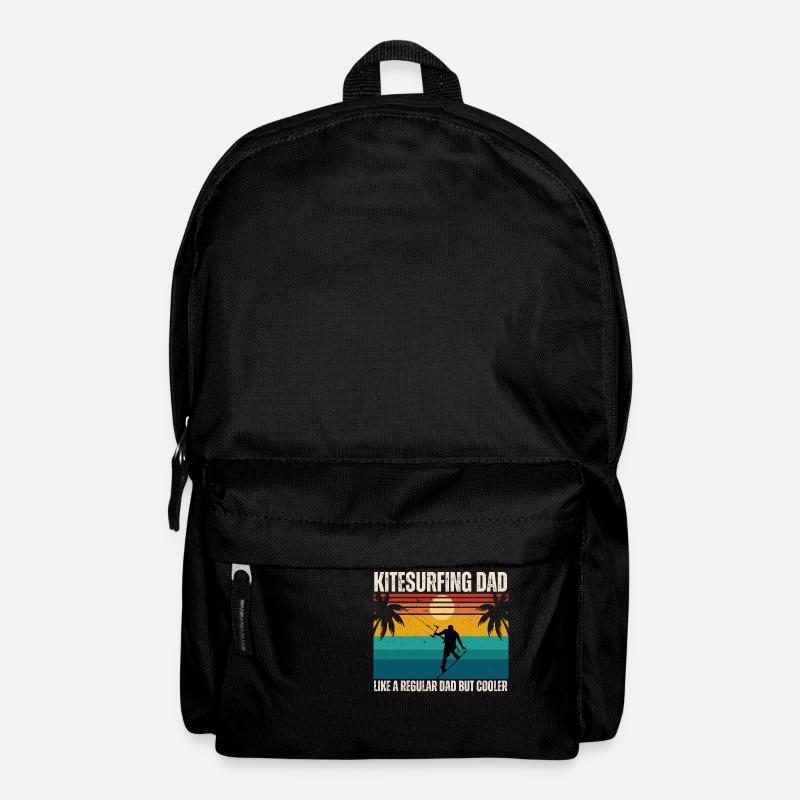 Kitesurfing dad like a regular dad but cooler - Rucksack - Schwarz