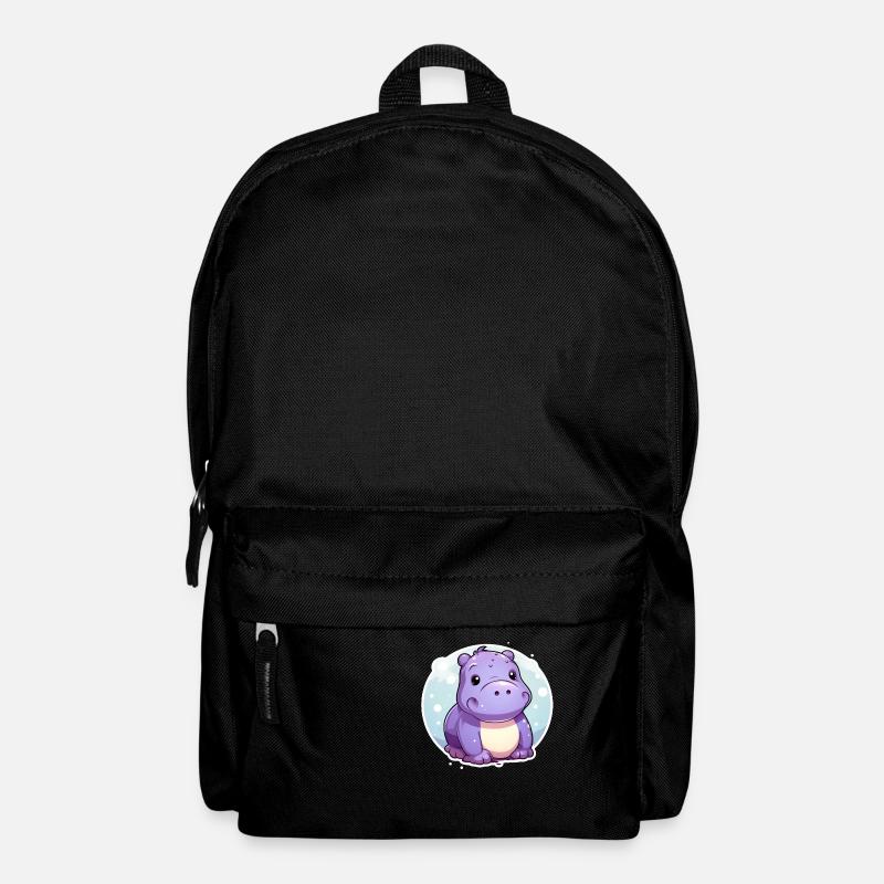 Flusspferd - Rucksack - Schwarz
