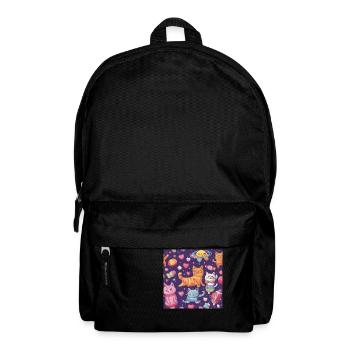 Katze im Weltall Vol.6 - Rucksack - Schwarz - Vorne