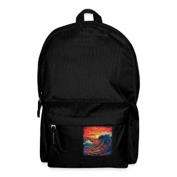 Cadeau Idée cadeau Drapeau Américain T-shirts de pêche Happy - Sac à dos - noir - Devant