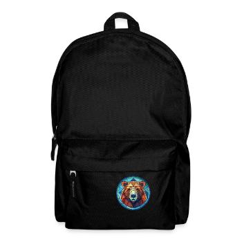 Bär Buntes Aquarell Tier Haustier Illustration - Rucksack - Schwarz - Vorne