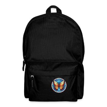 Butterfly Colorful Watercolor Animal Illustration - Backpack - black - Front