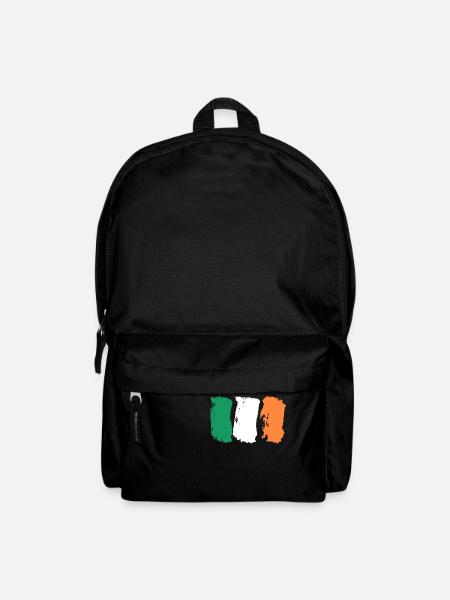 Irish flag / Republic of Ireland national flag - Backpack - black