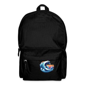 wilder Wellengang - Rucksack - Schwarz - Vorne