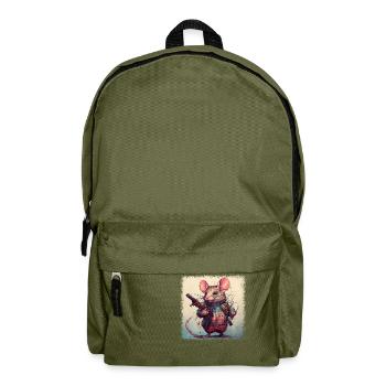 joke funny we will rat everything is okay fun - Rucksack - Olivgrün - Vorne