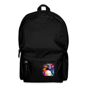 colorful penguin - Backpack - black - Front