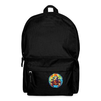 Turtle Colorful Watercolor Animal Pet Illustration - Backpack - black - Front
