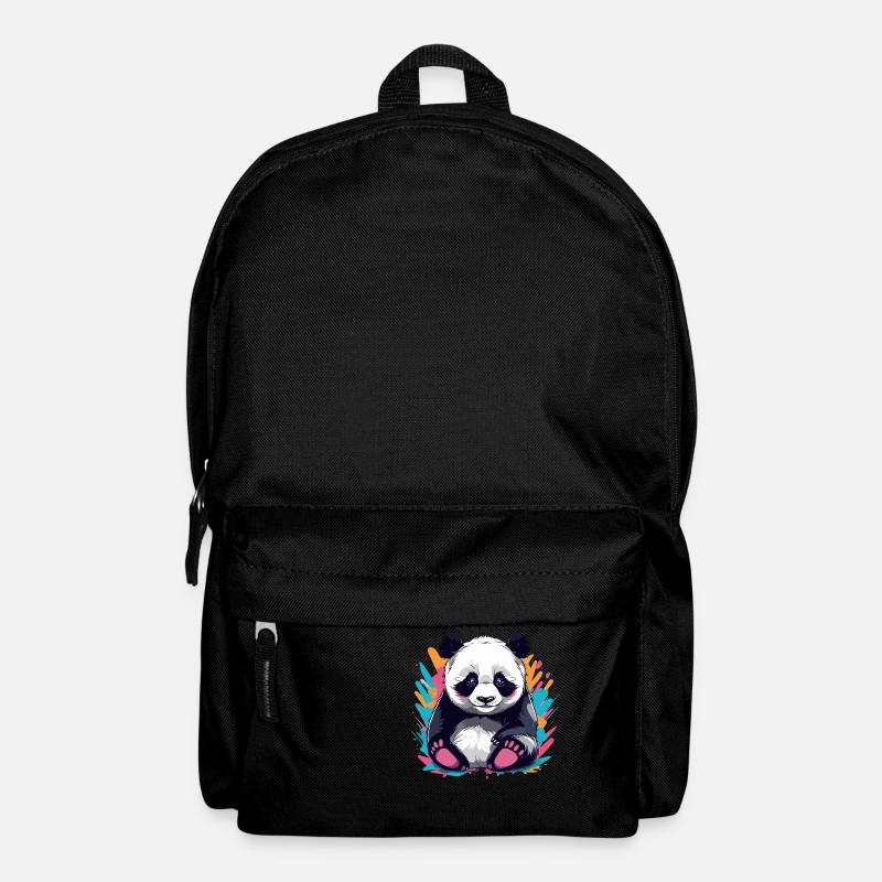 Cute Panda - Backpack - black