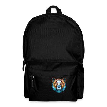 Himalaya-Bär Bunte Aquarell-Tierkarikatur - Rucksack - Schwarz - Vorne