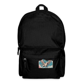 Pegasus mit Vögeln - Rucksack - Schwarz - Vorne