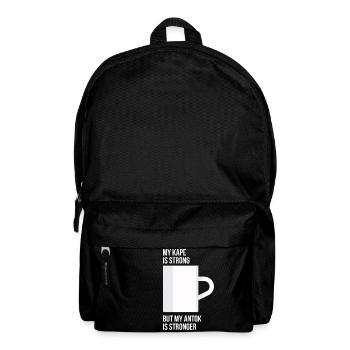 Antok ist stärkeres Kaffeedesign für stolze Pinoys - Rucksack - Schwarz - Vorne