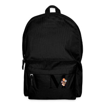 Buchstabe m Geburtstagsballon - Rucksack - Schwarz - Vorne