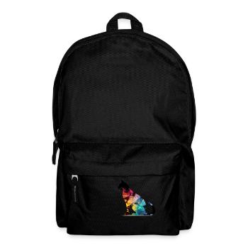 Bako die bunte Katze - Rucksack - Schwarz - Vorne
