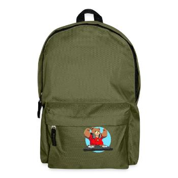 DJ Bear Loco Animal Squad - Backpack - olive green - Front