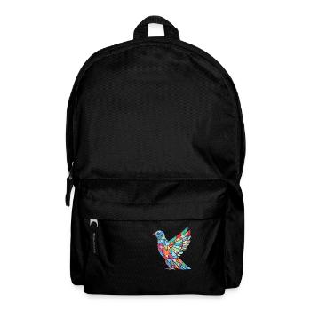 Dove Aquarelle colorée Animal Animal Illustration - Sac à dos - noir - Devant