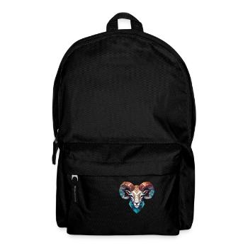 Dickhornschaf Buntes Aquarell Tier Karikatur - Rucksack - Schwarz - Vorne