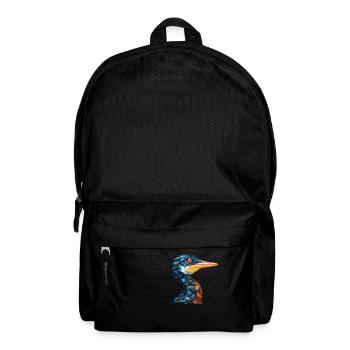 Kormoran Buntes Aquarell Tier Illustration - Rucksack - Schwarz - Vorne