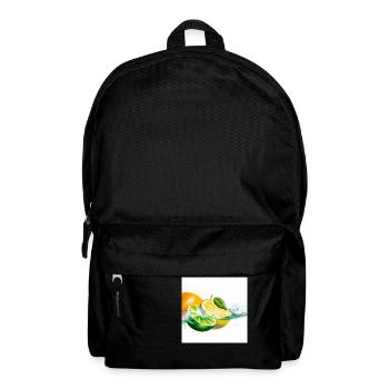 Zitrusfrüchte Splash - Rucksack - Schwarz - Vorne