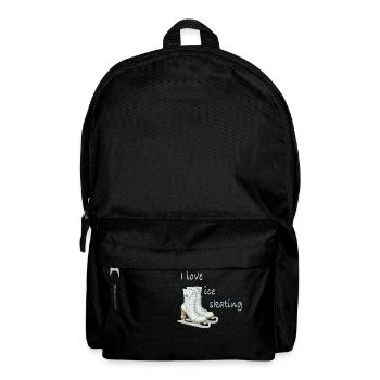 Ice skating - Backpack - black - Front