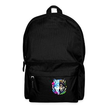 wolf with headphones - Backpack - black - Front