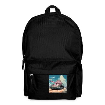 1970s scifi anime tank - Rucksack - Schwarz - Vorne