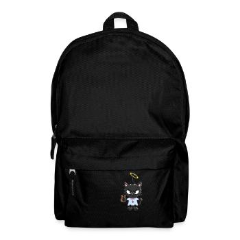 KATZE - ENGEL - KATZEN - KÄTZCHEN - KATER - Rucksack - Schwarz - Vorne