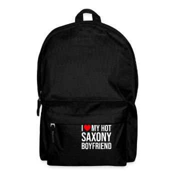 Sachsen Beziehung Liebe - Rucksack - Schwarz - Vorne