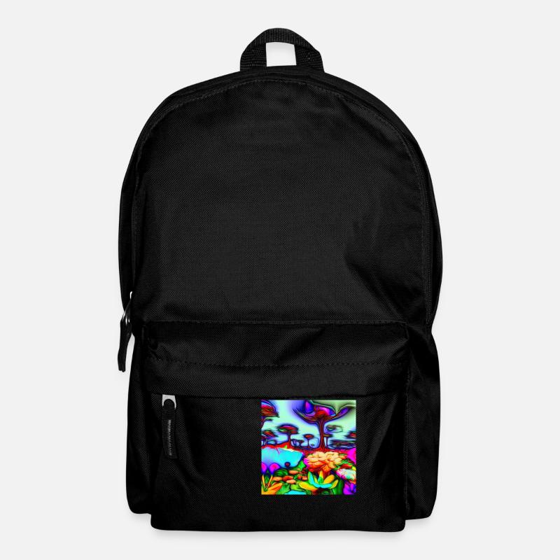 A psychedelic Garden - Rucksack - Schwarz