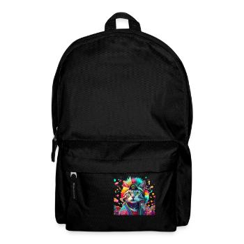 Festival Cat Geschenk - Rucksack - Schwarz - Vorne