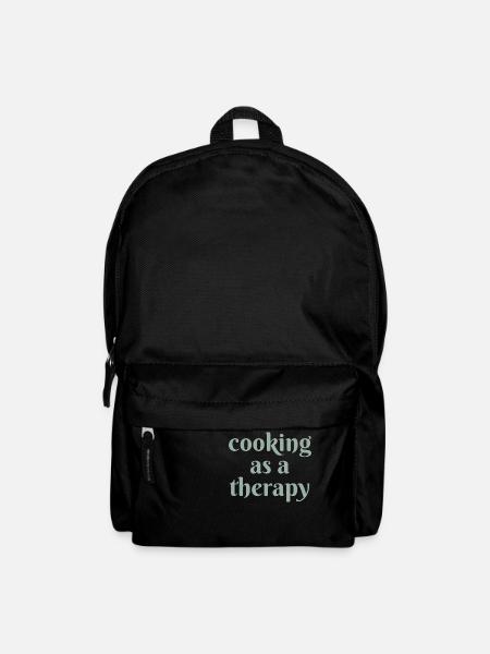 cooking as a therapy design for cooking fans - Backpack - black