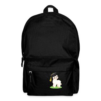Alpaka Studium Absolvent Bachelor Schulabschluss - Rucksack - Schwarz - Vorne