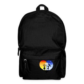 HEART YING YANG - Backpack - black - Front