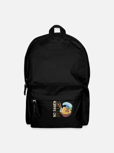 No Ramen No Life, Funny Japanese Noodles - Backpack - black