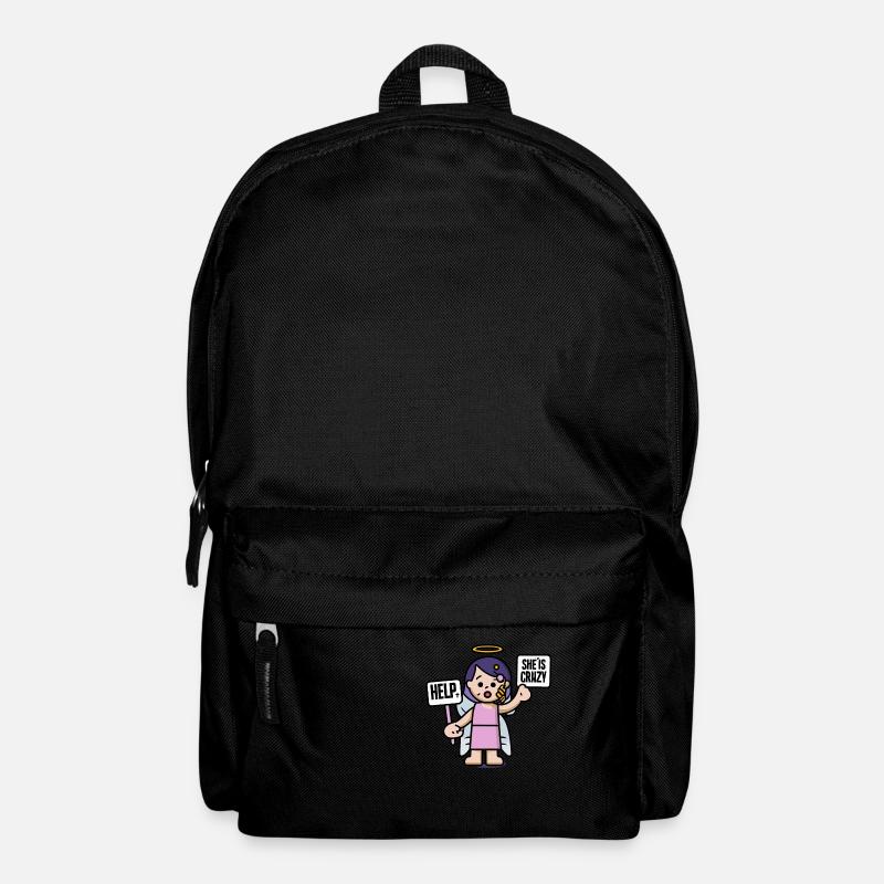 Schutzengel - Rucksack - Schwarz