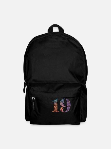 19e anniversaire léopard - Sac à dos - noir