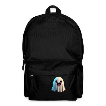 Joyeux Halloween mignon fantôme langue effrayante drôle - Sac à dos - noir - Devant