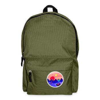 Surreale Landschaft - Rucksack - Olivgrün - Vorne