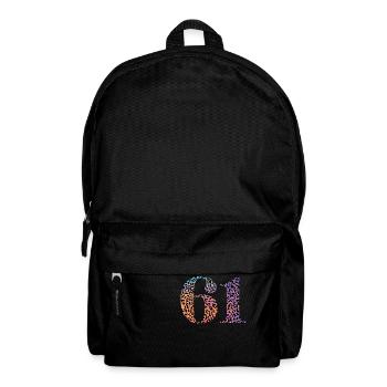 61e anniversaire léopard - Sac à dos - noir - Devant