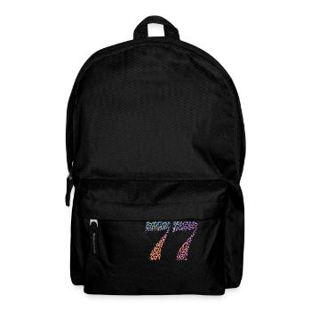 77e anniversaire léopard - Sac à dos - noir - Devant