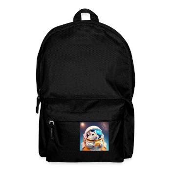 Weltraum Hamster - Rucksack - Schwarz - Vorne