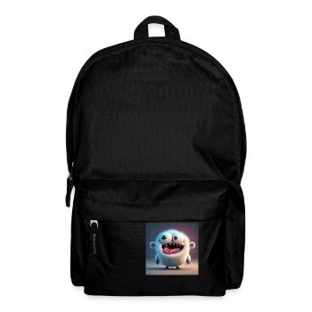Frohes Halloween niedliche Monsterzunge heraus gruseligen Spaß - Rucksack - Schwarz - Vorne