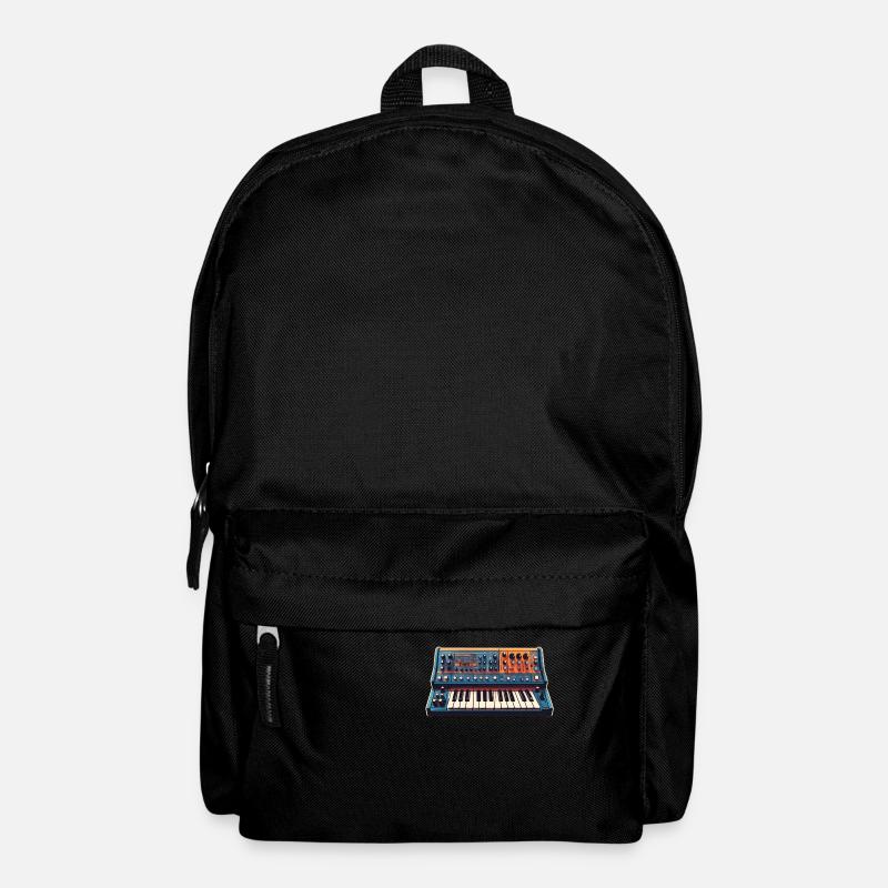 Analoger Vintage Synthesizer - Rucksack - Schwarz