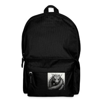 Drache Beschützer - Rucksack - Schwarz - Vorne