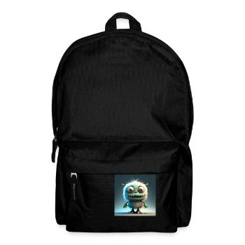 Happy Halloween cute monster tongue out scary fun - Backpack - black - Front