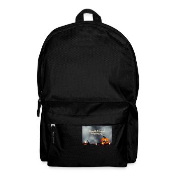 Halloween pumpkin - Backpack - black - Front