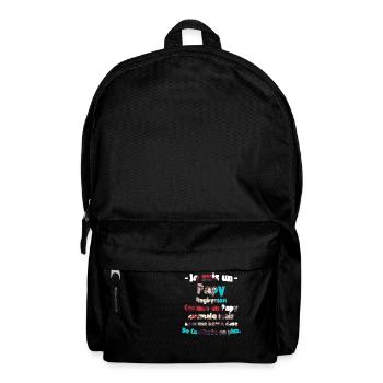 Papy rugbyman avec une bonne dose de coolitude - Sac à dos - noir - Devant
