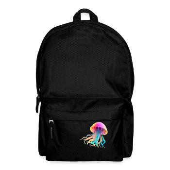 Qualle Jellyfish Meerestier Tauchen Bunt Geschenk - Rucksack - Schwarz - Vorne